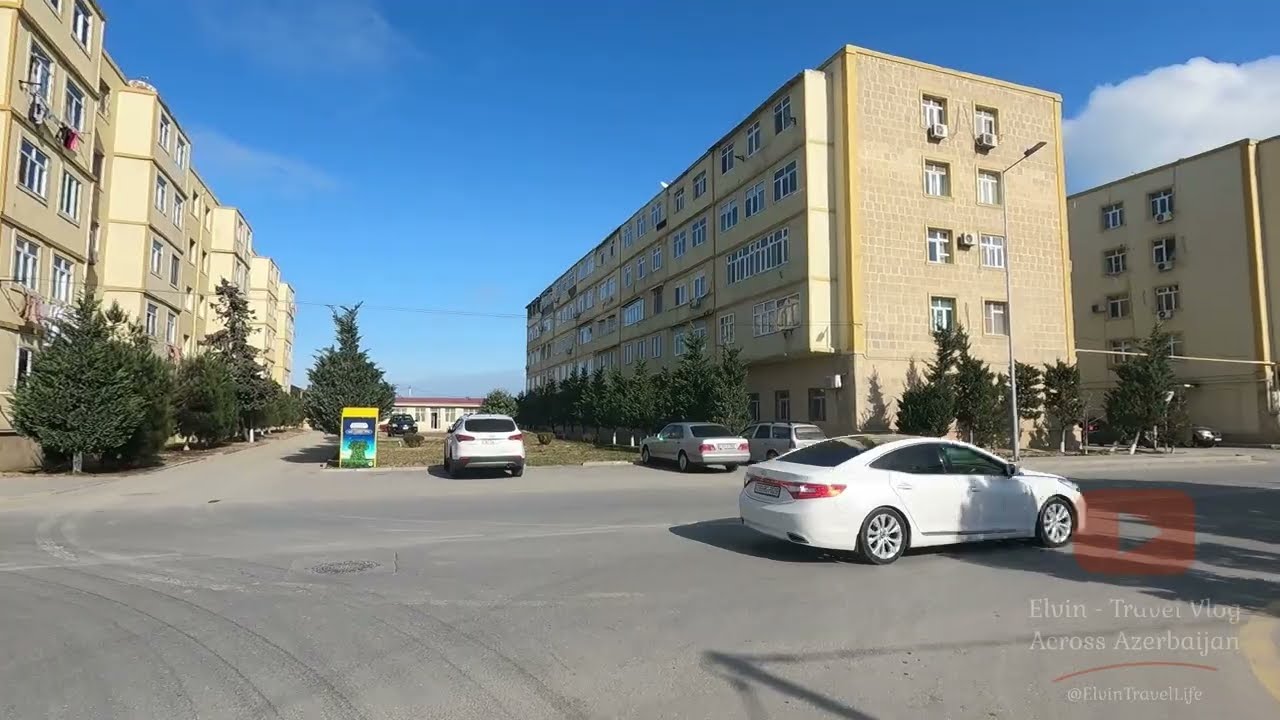 Остров (Артем) Пираллахи - Авто тур по Улицам Острова - Февраль 2023