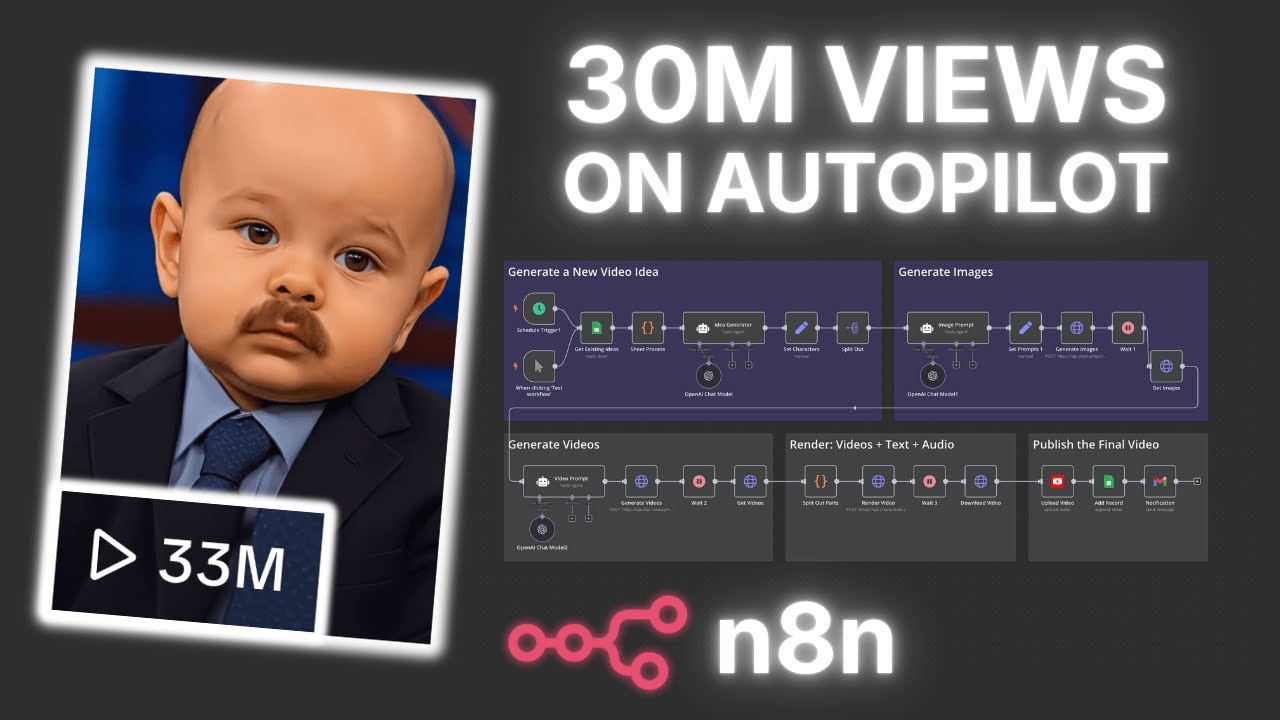 I Built an AI SYSTEM For Viral Baby Videos (n8n) - YouTube