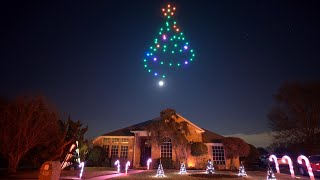 Ultra Mega Home Christmas Light Display Using 50 Drones | Keller Texas 2021