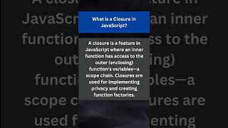 What is a Closure in JavaScript | JavaScript Interview Questions and Answers