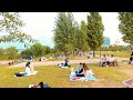 [4K] 추석 연휴를 즐기는 사람들의 여의도 한강공원을 걷다  (서울 산책, 고프로,  ASMR, Walking Tour Korea Seoul)
