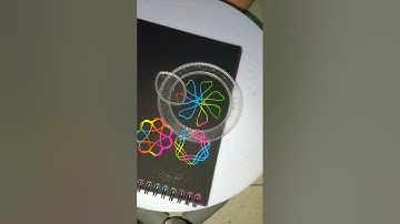 Rainbow Scratch Paper Spirograph Delight  #SpirographArt #SatisfyingShorts #ArtTherapy