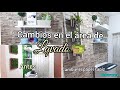 Cambios en mi área de lavado🧺||Cambie el papel tapiz😳||Decoración sencilla