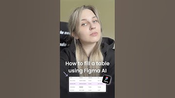 Fill a Table Using Figma AI | Figma Tutorial
