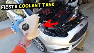 FORD FIESTA OVERFLOW COOLANT TANK RESERVOIR REPLACEMENT REMOVAL MK7 ST