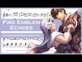 Fire emblem echoes shadows of valentia  in a silver garden with you piano sheet music