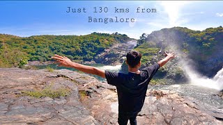 My First Moto-Vlog To Gaganachukki Falls Shivanasamudram