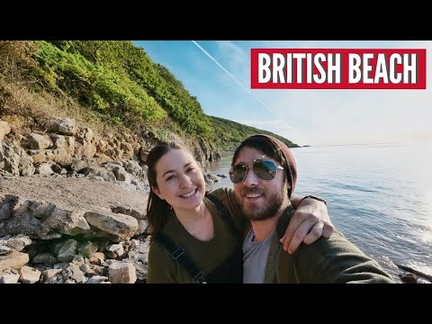 What is a British Beach Like? Sand Bay North Somerset UK Travel Vlog Part 2