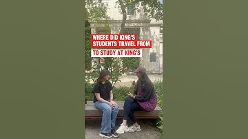 Where did students travel from to study at King