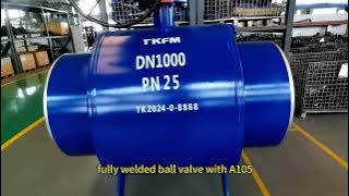 Have you ever seen such a beautiful large size fully #welded ball valve?