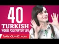 40 Turkish Words for Everyday Life - Basic Vocabulary #2