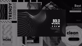 Monochrome Typography V2 After Effects Templates