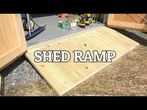 How to build a Shed Ramp - YouTube