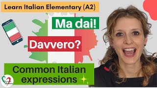 Learn Italian Elementary (A2): Common Italian Expressions screenshot 1