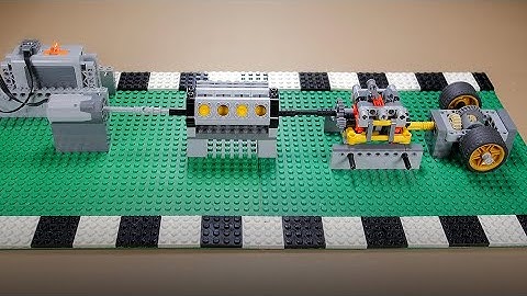 LEGO ENGINE Technic Crossplane V8, 4 Speed Manual Gearbox, Differential