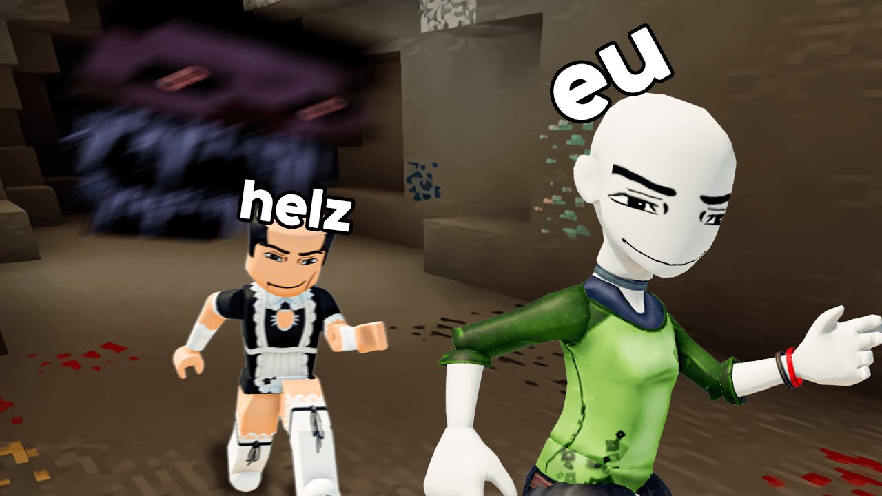 2 medrosos jogando mod de terror no minecraft “THE ANOMALY” (ft.helz)