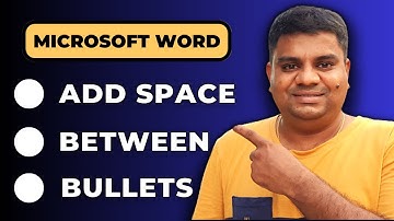 How To Add Space Between Bullets In Word