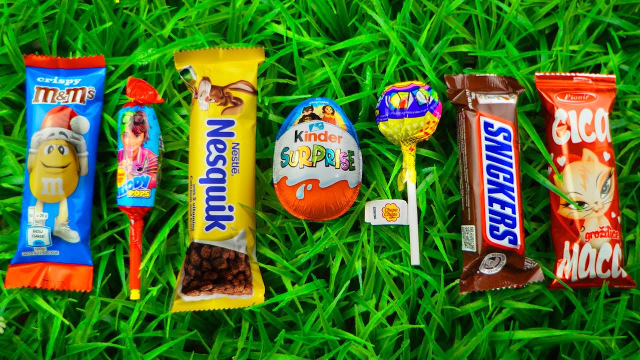 Top 5 Satisfying Video ASMR Lollipops Chocolate and Gummy Candy Unboxing Video Most Popular Candy