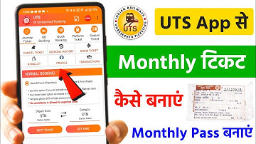 UTS App Se Monthly Ticket Kaise Book Kare | UTS App Se Local Monthly Ticket Kaise Book Kare