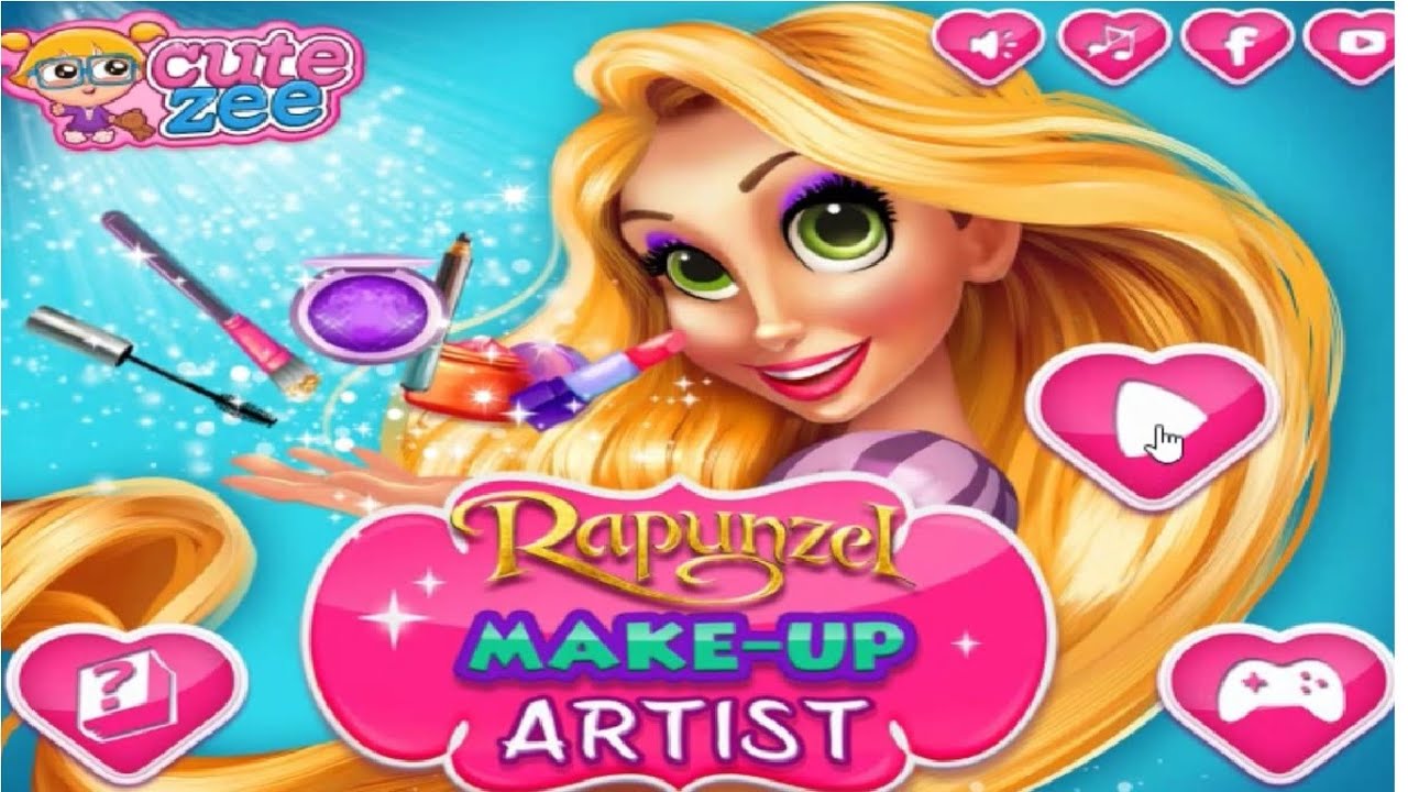 Jogos da Rapunzel Makeup Games / Juegos de Rapunzel Para Niños y Niñas