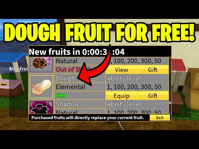 blox fruits dough fruit em 2023