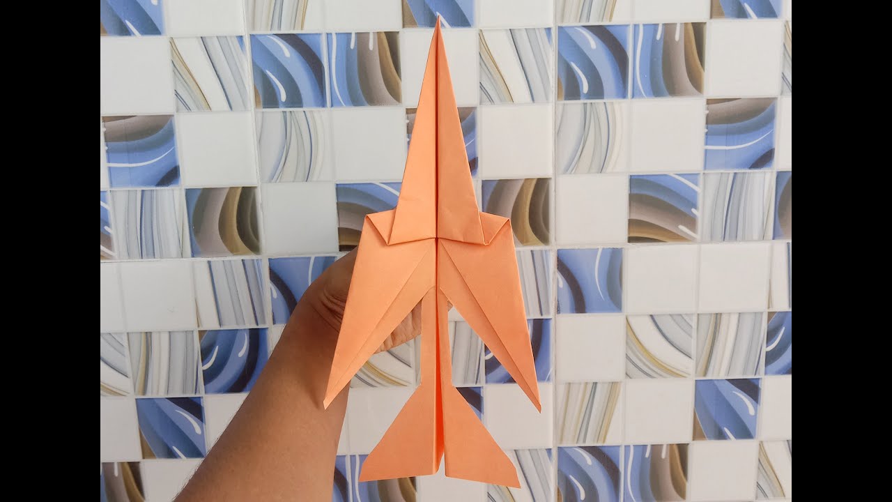 Easy paper plane that fly far || How To fold a paper Airplane || Best ...