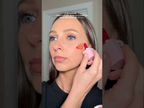 VIRAL cheek & lip tint mark my words @covergirl #blush #youtubeshorts #makeup #summer #summermakeup