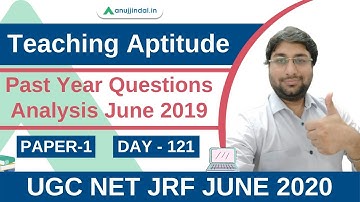 5 MCQs | Paper 1 | Teaching Aptitude | UGC NET JRF JUNE 2020 | Day 121 - by Shubham Sir