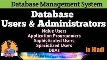 L1.6 Database Users and Administrators | DBMS Users & DBA