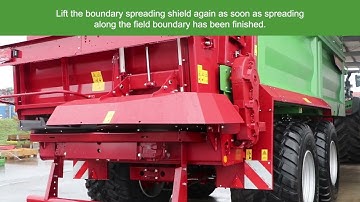 ISOBUS control and basic settings on the spreader