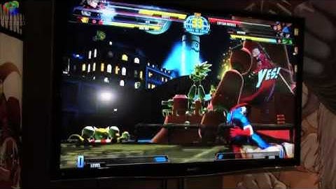 E3 2010 Marvel VS Capcom 3: FTW Menu + Gameplay Part 2 of 2  [DoS Games]