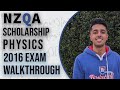 2016 NCEA Scholarship Physics Exam Walkthrough