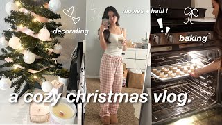 COZY CHRISTMAS VLOG 🎄|| decorating, YesStyle haul, baking, and more
