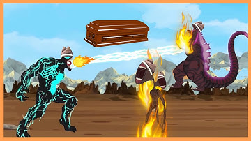 Babe Godzilla vs SIREN HEAD vs Monsters Ranked  - Coffin Dance Song Meme Cover