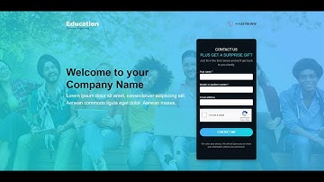 Education HTML5 Responsive PPC Landing Page Design Template To Get The Best Conversion Rate