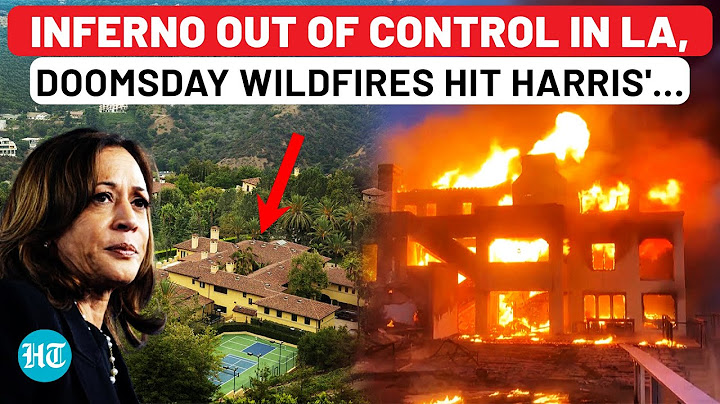 California Wildfire: Inferno Rages Near Harris' Residence | Is U.S. VP in Danger? Shocking Details..