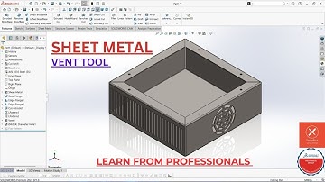 Mastering the Sheet Metal Vent Feature in SolidWorks – Step-by-Step Tutorial!