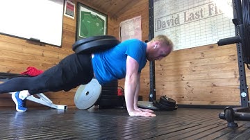 Weighted push up demo