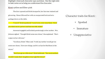 Revision Video: Dialogue - Character Traits