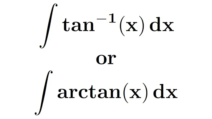 Integral of tan^(-1) x | Integral of inverse of tan x | Integral of arctan x