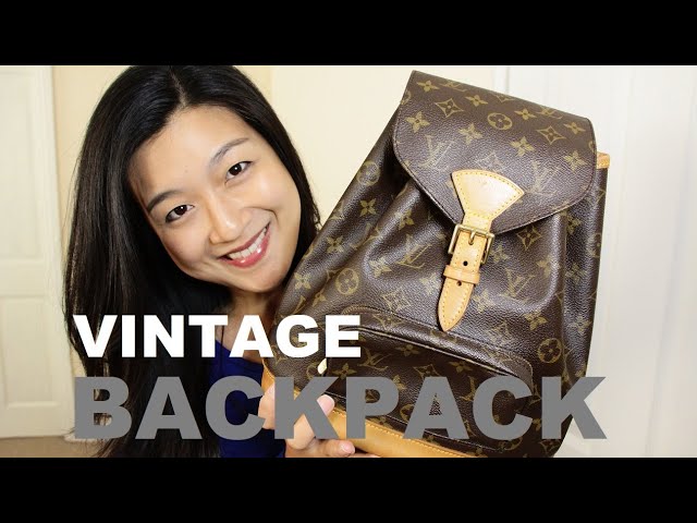 Vintage Louis Vuitton Montsouris Monogram LV BACKPACK Rucksack Travel Purse  School Bag Tote Satchel