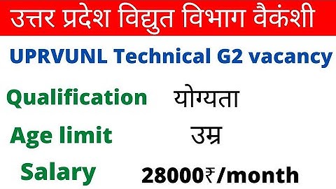 uprvunl tg2 new vacancy 2022