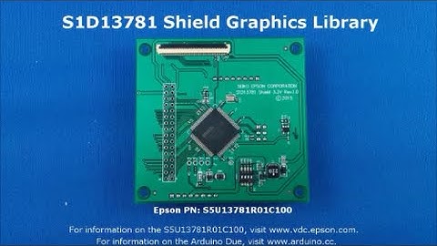 S1D13781 Shield Graphics Library Install