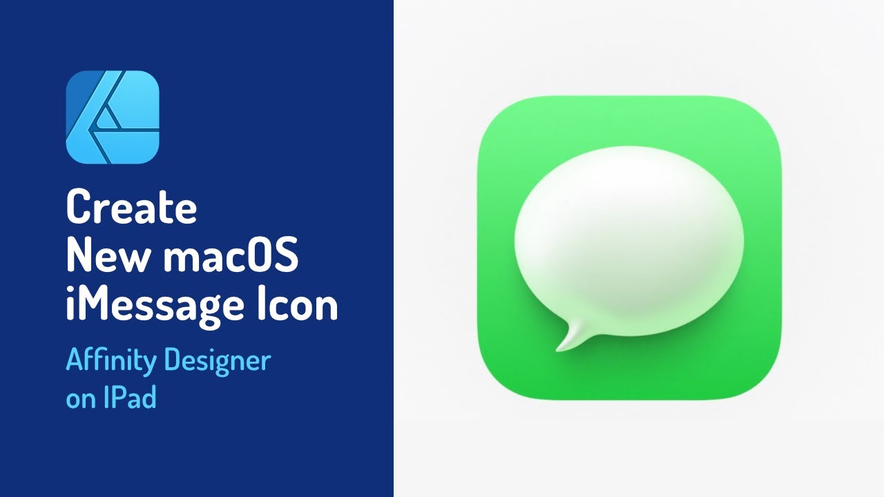 How to Create New macOS Message App Icon in Easy Way - Affinity