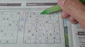 (#9067) Saturday. Binary01 Sudoku puzzle. Bonus Extra edition. 08-10-2024 Extra part 3 of 4