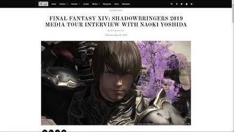 FFXIV: CGMagonline Interview With Naoki Yoshida