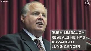 Rush Limbaugh reveals he has advanced lung cancer