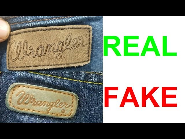 Real vs fake Wrangler jeans. How to spot fake Wrangler - YouTube