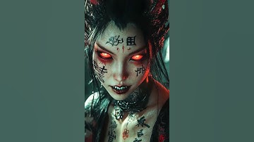 Japanese Woman Demon. #ai #midjourney #aianimation #aiart #digitalart  #artificialintelligence