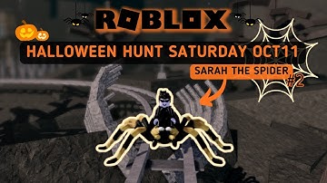 Roblox | Create a Cart Ride | Halloween Hunt Saturday Oct11 -  October 12th (Sarah The Spider) #2